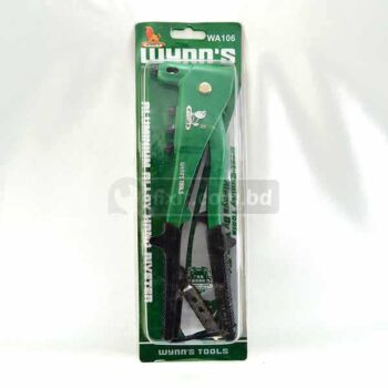 12 Inch Hand Riveter Green and Black Color Wynn's Brand