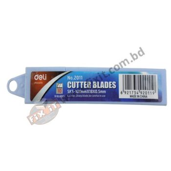 SK5 â€“ 100 x 18 x 0.5 mm 10 Pcs Refill only 4 Inch Anti Cutter Blade Deli Brand