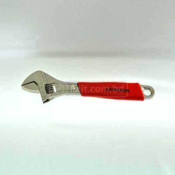 10 Inch Stainless Steel Adjustable Wrench with Red Handle Karigor Brand