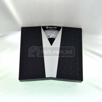 Black and Silver Analog Bathroom Weight Scale