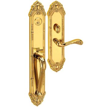 Entrance handle set-Elegance Style Door Handle Lock Yale Brand M8773 G1 PVD