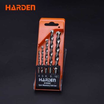 5Pcs Masonry Drill Bits Set Harden Brand 610285