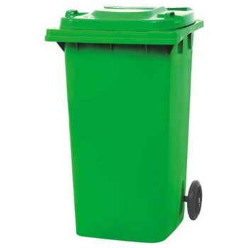240 Liter Dustbin Orange and Green Color High Quality Plastic Recycling bin for Industrial Use