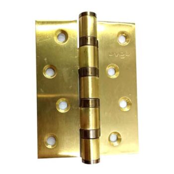 4 inch X 3mm Solid Brass Golden Color Door Hinge HMBR Brand