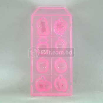 Pink Color Plastic Ice Making Box Fruit Shaped Ice Model JX-509