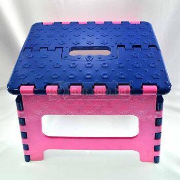 Heavy Duty Small Pink and Blue Plastic Foldable Tool/Chair (Baby Chair)