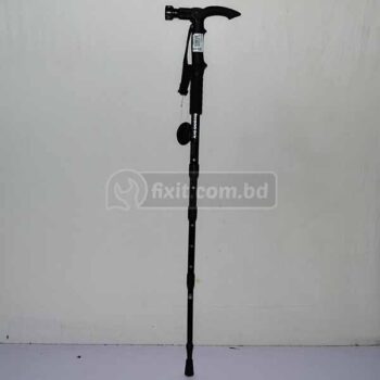 3 ft. Black Color Walking Stick With Torch Light