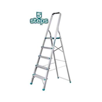 5 Step Aluminium Household Ladder Total Brand THLAD06051