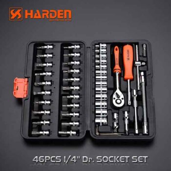 46PCS 1/4Inch Socket Set Auto Tools Set Harden Brand