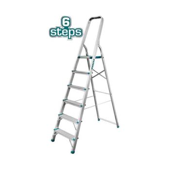 6 Step Aluminium Household Ladder Total Brand THLAD06061