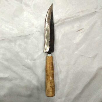 Metal Knife with Wooden Handle