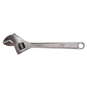 8 inch Stainless Steel Color Adjustable Wrench without Grip JETECH Brand AW-8