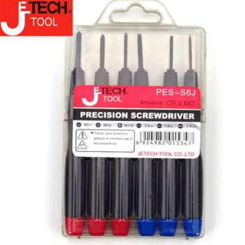 6PCS Precision Screwdriver Set JETECH Brand PES-S6J