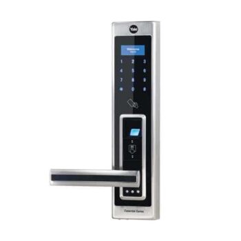 Digital Door Handle Lock Left Handed Satin Nickel Yale Brand YDME 90- LH