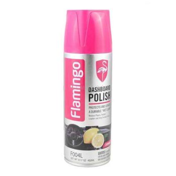 450ml Lemon Scented Dashboard Polish Spray Flamingo Brand