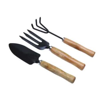 9 Inch 3 Pcs Heavy Duty Garden Tool Set For Tree With Wooden Handle