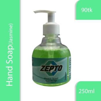Liquid Hand Soap Zepto Brand Antibacterial Antiviral Jasmine Scented - 250ml