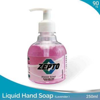 Handwash Zepto Brand Antibacterial Antiviral Lavender Scented - 250ml