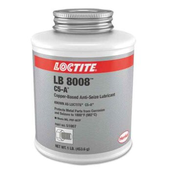 LOCTITE LB 8008 C5-A Copper Based Anti-Seize Lubricant - 453.6 Gram (1 lb) Brush-Top Can