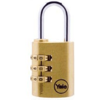 30mm 3 Resettable Brass Color Combination Padlock Yale Brand Y150301251