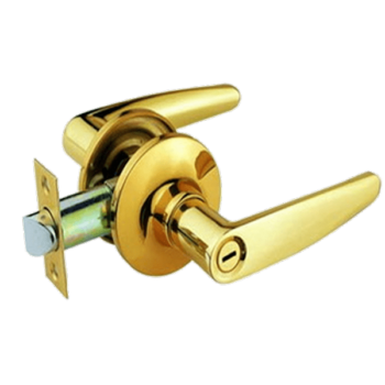Brass Polished Lever Door Handle Lock Yale Brand VL5347 US3