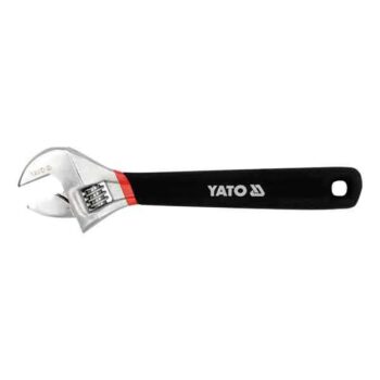 15 inch Adjustable Wrench with Black Color Rubber Grip Handle Yato Brand YT-21654