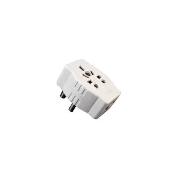 White 15 Amp Plug Round Pin Euro Style - Best Price BD - fixit.com.bd
