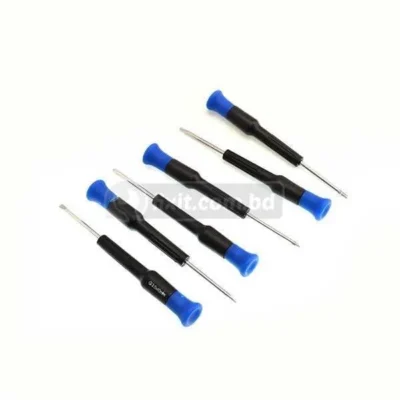 6 Pcs Precision Screwdriver Set with Blue and Black head for Electrical Board Work