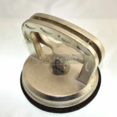 Zinc Alloy Round Suction Cup Heavy Duty Glass Holder (For use with large glass Pieces)