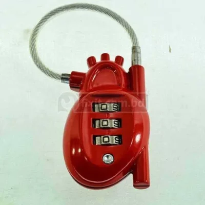 3 Digit Red Color Combination Padlock Lock Changhao Brand