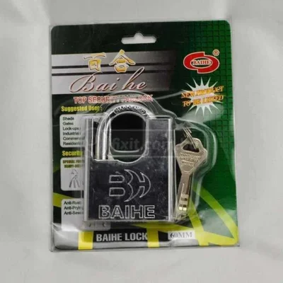 60mm Stainless Steel Top Security Padlock Lock BAIHE Brand