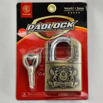 4 Keys Antique Bronze Color High Tech Safe Anti-Theft Lock Security Padlock Lock C6-60H AuBoud Brand