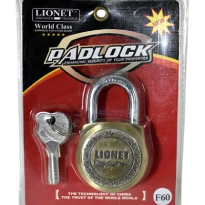60mm High Security Anti-Theft Hard Steel Round Padlock LIONET Brand-F60