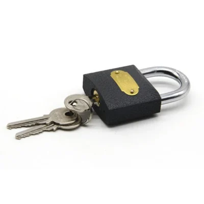 63mm Iron Pad Lock with 21 Keys Tri Circle Brand-366