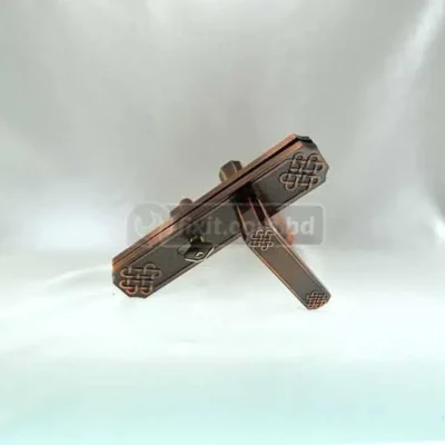 Antique Copper Color Door Handle Lock Victorian Design