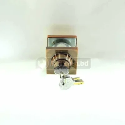 5 Keys Antique Copper Color Dead Bolt Lock