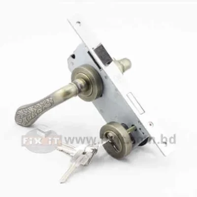 Antique Copper Stainless Steel Door Handle Lock Lever Size 7 Inch x 3 Inch Fealty Brand Victorian Design