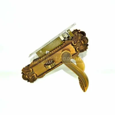 Antique Copper Color Handle Door Lock Victorian Design Advanced Lilliard Mortise Lock Jinghao Brand