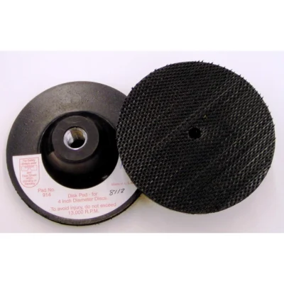 3M Disc Pad Holder 914, Hook and Loop, 5″ Diameter, 1/8″ Thick, M14-2.0 Thread