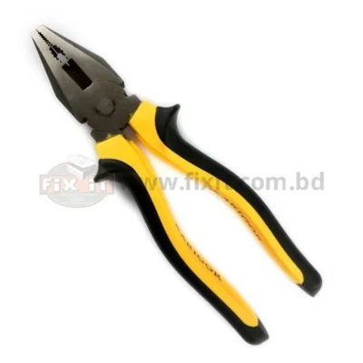 8 Inch Combination Plier with Black & Yellow Color Rubber Handle Heavy Duty Karigor Brand