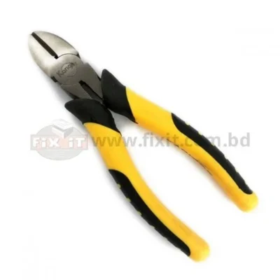 6 Inch Cutting Plier with Black & Yellow Color Rubber Handle Karigor Brand