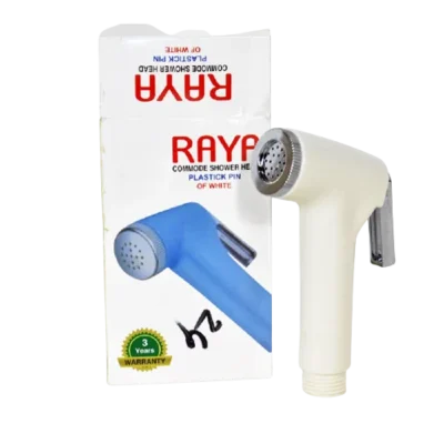 Stylish Push Shower Head White & Off White Raya Brand