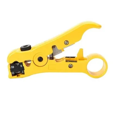 Universal Network Cable Stripper Cutter Stripping Pliers Tool Flat or Round UTP Cat5 Cat6 Wire Coax Coaxial Stripping Tool