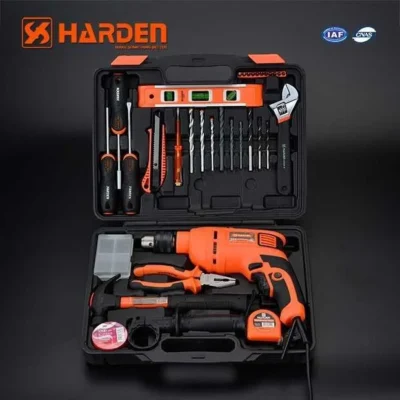 550W 3000rpm Multi-Functional Electric Impact Drill Machine with 36pcs Accessories Harden Brand 510836
