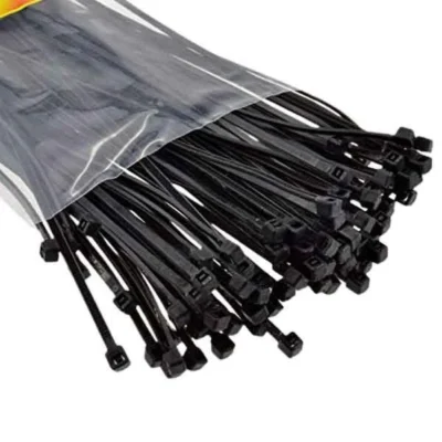 8 Inch 100 Pcs Packet Black Color Cable Tie