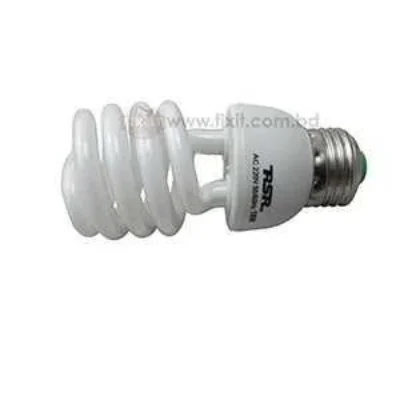 18 Watt E-27 Spiral Energy Saver Bulb RSR Brand with Screw In Install