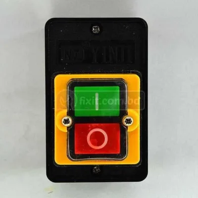 Green & Red On-Off Switch for Motors Grey Body