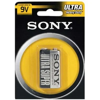 Heavy Duty 1pcs 9V Sony Super ultra Battery Sony Brand