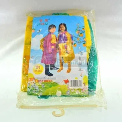 Raincoat for Baby Yellow & Green with Cartoon