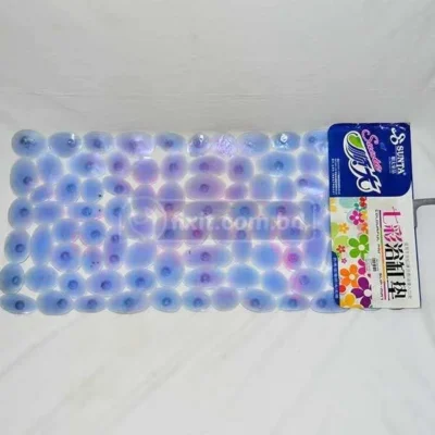 Light Blue Non Slip Rubberized Plastic Floor Mat for Bathroom Sunta Brand